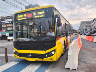 Free BRT Bus Service Launched in Vientiane for Two-Month Trial
